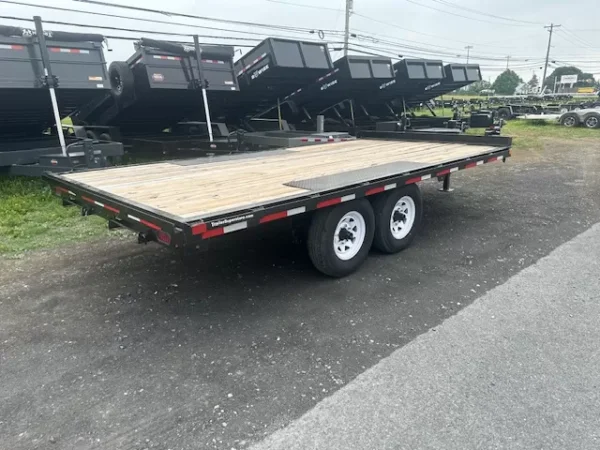 BWise 7 x 12 Equipment Trailer Single Axle Tilt Deck