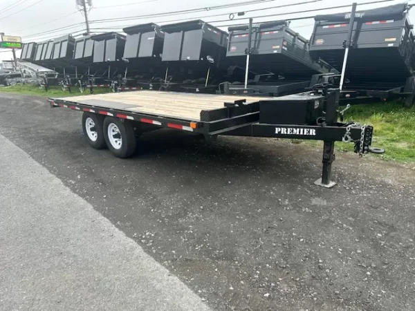 BWise 7 x 12 Equipment Trailer Single Axle Tilt Deck