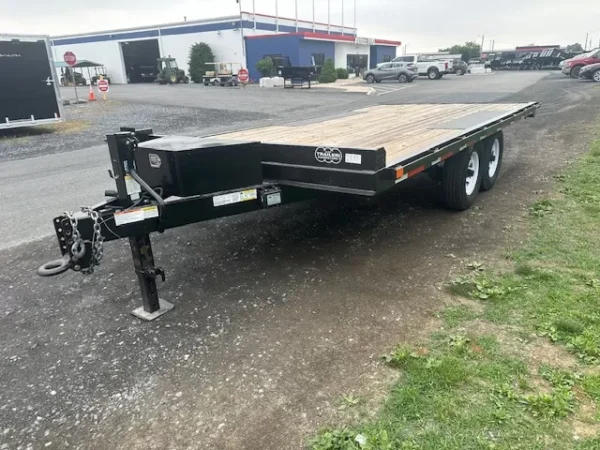 BWise 7 x 12 Equipment Trailer Single Axle Tilt Deck