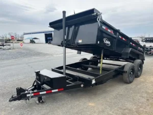 2024 CAM Superline 7×14 Low Profile Dump Trailer Telescopic Lift