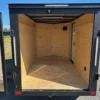 2025-5X8-COVERED-WAGON-ENCLOSED-CARGO-TRAILER-BARN-DOORS-BLACK-TRIM-1.webp Covered Wagon 5 x 8 Enclosed Cargo Trailer Black Trim