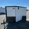 2025-5X8-COVERED-WAGON-ENCLOSED-CARGO-TRAILER-BARN-DOORS-BLACK-TRIM-5.webp Covered Wagon 5 x 8 Enclosed Cargo Trailer Black Trim