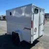 2025-HOMESTEADER-5X8-ENCLOSED-CARGO-TRAILER-BARN-DOORS-2.webp Homesteader 5 x 8 Enclosed V-Nose Cargo Trailer