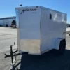 2025-HOMESTEADER-5X8-ENCLOSED-CARGO-TRAILER-BARN-DOORS-3-1.webp Homesteader 5 x 8 Enclosed V-Nose Cargo Trailer