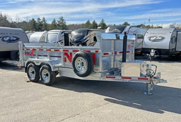 3D57F48D-0CFF-4C3E-9274-90352EBC33B1.jpg 2025 N&N Trailers 7×14 14K Galvanized Hydraulic Dump Trailer