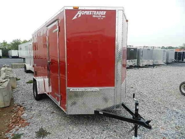 6X12-HOMESTEADER-RAMP-DOOR-PATRIOT-ADDED-HEIGHT-3-1.jpg Homesteader 6 x 12 V-Nose Enclosed Trailer