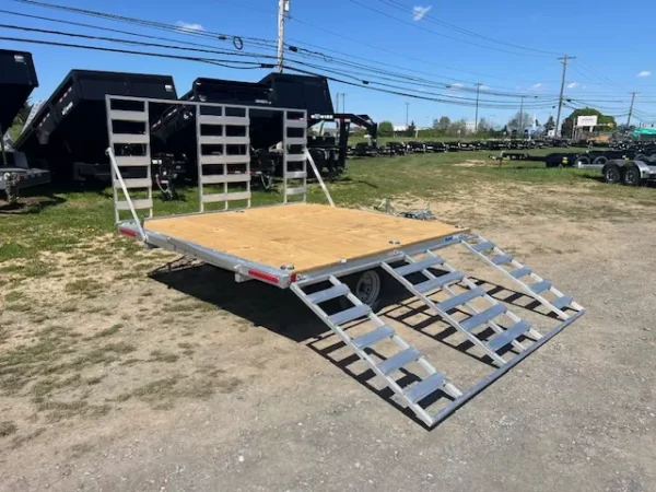 Cargo Pro 8 x 9 Aluminum ATV Trailer  -  4′ Aluminum Ramps