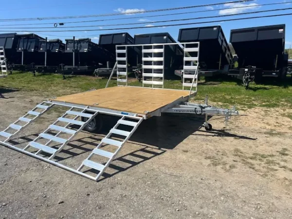 Cargo Pro 8 x 9 Aluminum ATV Trailer  -  4′ Aluminum Ramps