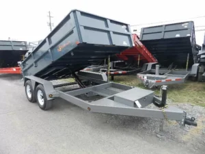BWise 6 x 12 Low Profile Dump Trailer Combo Gate and Ramps