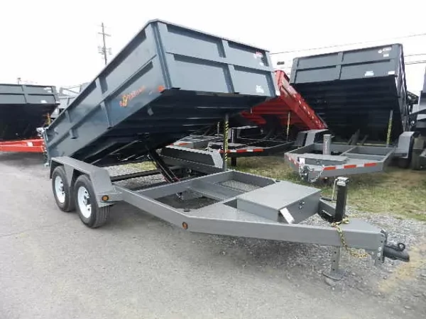 BWise 6 x 12 Low Profile Dump Trailer Combo Gate and Ramps