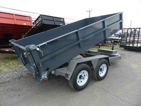 BWise 6 x 12 Low Profile Dump Trailer Combo Gate and Ramps