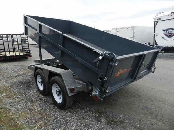 BWise 6 x 12 Low Profile Dump Trailer Combo Gate and Ramps
