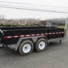 BWise 7 x 14 Gooseneck Dump Trailer Combo Gate & Ramps