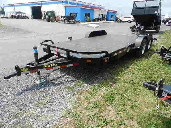 Big-Tex-10DM-18-Steel-Deck-Car-Hauler-1-1.jpg Big Tex 83″ x 18′ Steel Deck Car Trailer 10K GVW