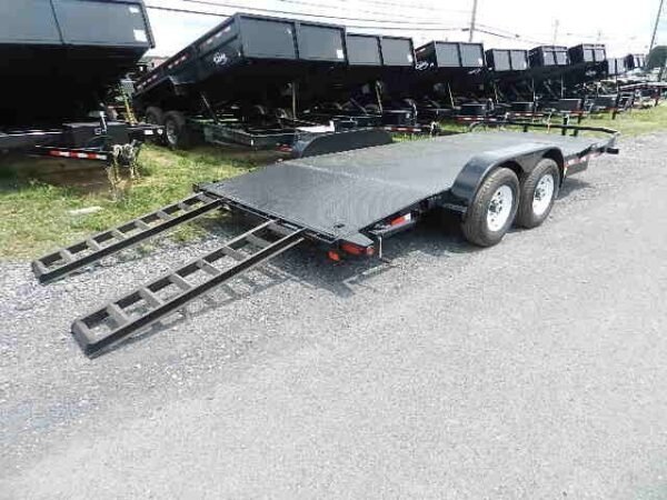 Big-Tex-10DM-18-Steel-Deck-Car-Hauler-4-1.jpg Big Tex 83″ x 18′ Steel Deck Car Trailer 10K GVW