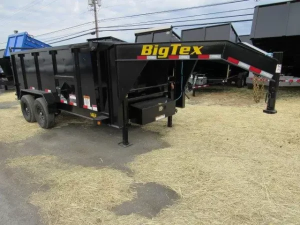 Big Tex 7 x 14 Gooseneck Dump Trailer Solid High Sides