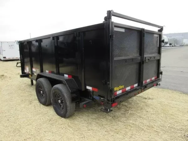 Big Tex 7 x 14 Gooseneck Dump Trailer Solid High Sides