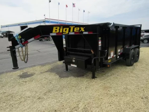Big Tex 7 x 14 Gooseneck Dump Trailer Solid High Sides