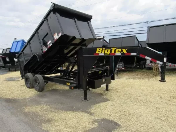 Big Tex 7 x 14 Gooseneck Dump Trailer Solid High Sides