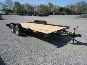 Big-Tex-7x16-Economy-Open-Car-Trailer-Flat-Deck-Slide-Out-Ramps-3.webp Big Tex 7 x 16 Economy Tandem Axle Car Hauler