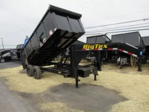 Big Tex 7 x 16 Gooseneck Dump Trailer Solid High Sides