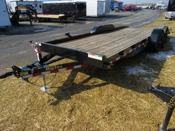 Big-Tex-7x20-Open-Car-Trailer-Wood-Deck-Slide-Out-Ramps-10K-GVW-5.webp Big Tex 83″ x 20′ Wood Deck Open Car Trailer 10K GVW