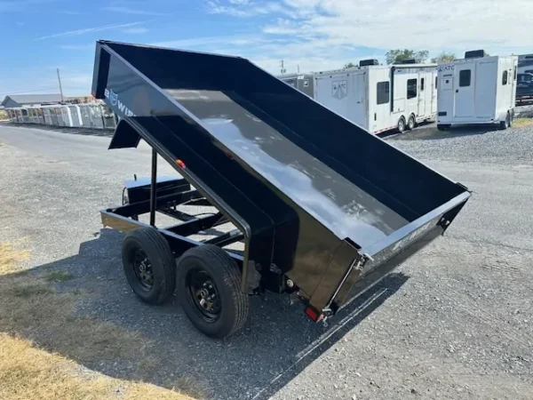Bwise-6-x-10-Low-Profile-Hysraulic-Dump-Trailer-Spreader-Gate-Powder-Coat-3.webp BWise 6 x 10 Dump Trailer 7K Spreader Gate