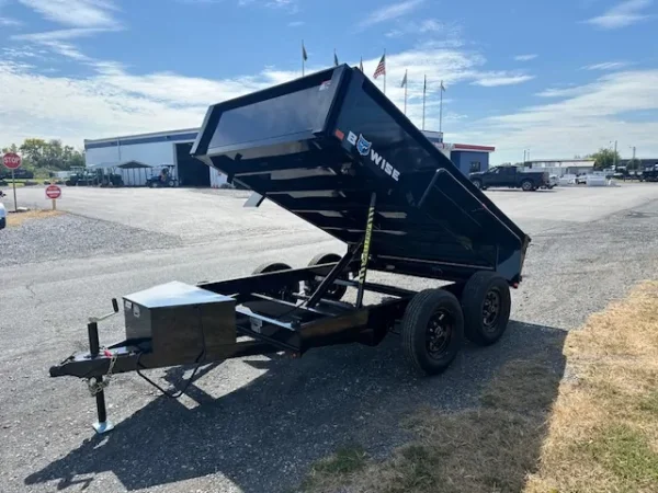 Bwise-6-x-10-Low-Profile-Hysraulic-Dump-Trailer-Spreader-Gate-Powder-Coat-4.webp BWise 6 x 10 Dump Trailer 7K Spreader Gate