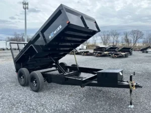 Bwise-6-x-12-Low-Profile-Dump-Trailer-DT612LP-LE-10-Landscape-Gate-2.webp BWise 6 x 12 Dump Trailer Landscape Ramp