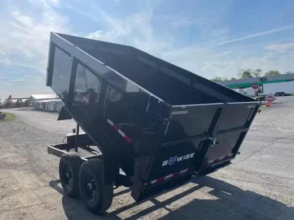BWise 7 x 12 High Side Dump Trailer Barn Doors