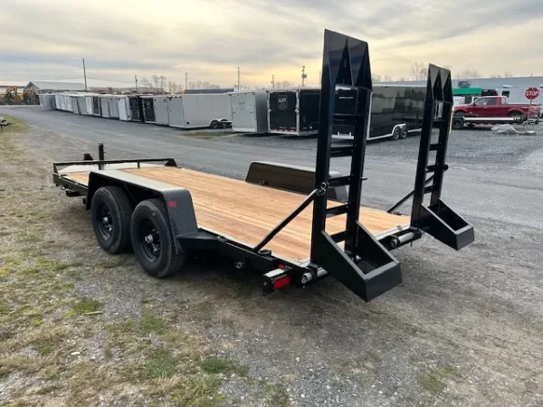 Bwise-7-x-16-Equipment-Trailer-EH16-10-Adjustable-Coupler-Ladder-Ramps-Pallet-Fork-Carrier-4-1.webp BWise 7 x 16 Low Profile Equipment Trailer Ladder Ramps