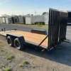 BWise 7 x 18 Equipment Trailer Split Landscape Ramp