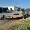 BWise 7 x 18 Equipment Trailer Split Landscape Ramp