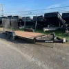 BWise 7 x 18 Equipment Trailer Split Landscape Ramp
