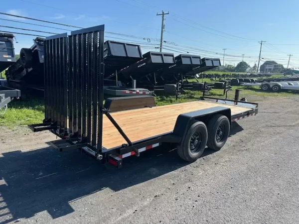 Bwise-7-x-18-Low-Profile-Equipment-Trailer-EH18-14HD-Split-Landscape-Gate-3.webp BWise 7 x 18 Low Profile Equipment Trailer