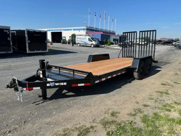 Bwise-7-x-18-Low-Profile-Equipment-Trailer-EH18-14HD-Split-Landscape-Gate-6.webp BWise 7 x 18 Low Profile Equipment Trailer
