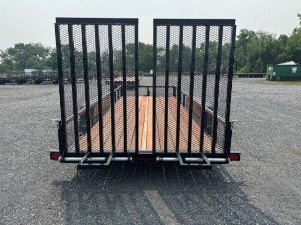 BWise 7 x 18 Equipment Trailer Split Landscape Ramp