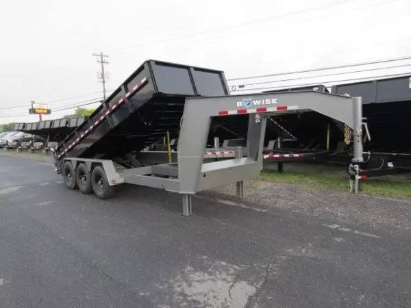 Bwise-7x18-Heavy-Duty-Gooseneck-Dump-Trailer-Hydraulic-Jacks-Tri-Axle-10.webp BWise 7 x 18 Gooseneck Tri-Axle Dump Trailer Hydraulic Jacks