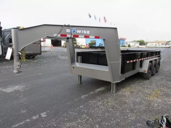 Bwise-7x18-Heavy-Duty-Gooseneck-Dump-Trailer-Hydraulic-Jacks-Tri-Axle-8.webp BWise 7 x 18 Gooseneck Tri-Axle Dump Trailer Hydraulic Jacks