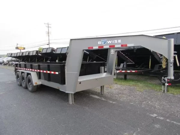 Bwise-7x18-Heavy-Duty-Gooseneck-Dump-Trailer-Hydraulic-Jacks-Tri-Axle-9.webp BWise 7 x 18 Gooseneck Tri-Axle Dump Trailer Hydraulic Jacks