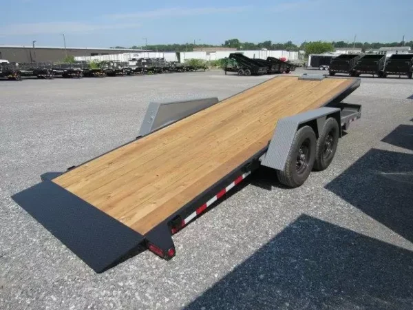 BWise 7 x 20 Low Profile Full Tilt Equipment Trailer Hydraulic Tilt