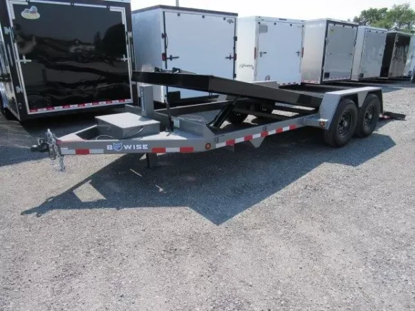 BWise 7 x 20 Low Profile Full Tilt Equipment Trailer Hydraulic Tilt