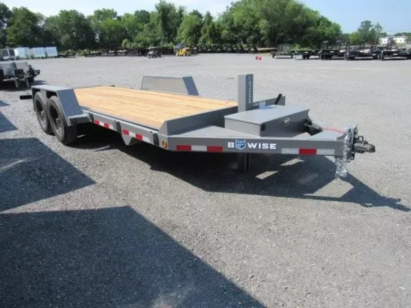 BWise 7 x 20 Low Profile Full Tilt Equipment Trailer Hydraulic Tilt
