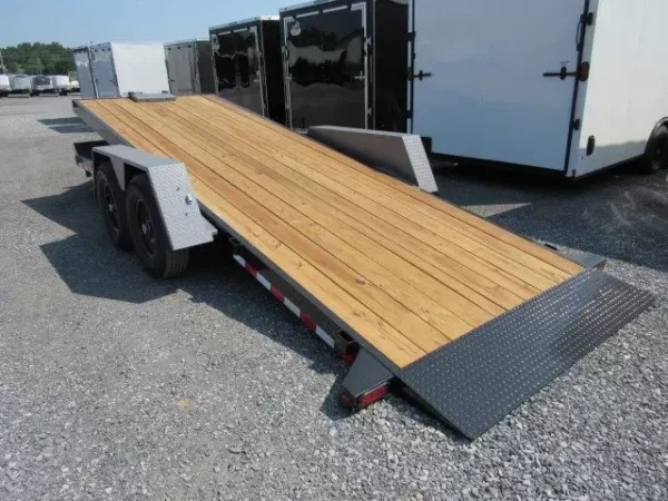 BWise 7 x 20 Low Profile Full Tilt Equipment Trailer Hydraulic Tilt