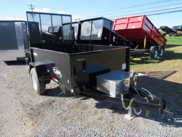 Cam-Superline-5x8-Dump-Trailer-Landscape-Gate-1-1.webp CAM Superline 5 x 8 Dump Trailer