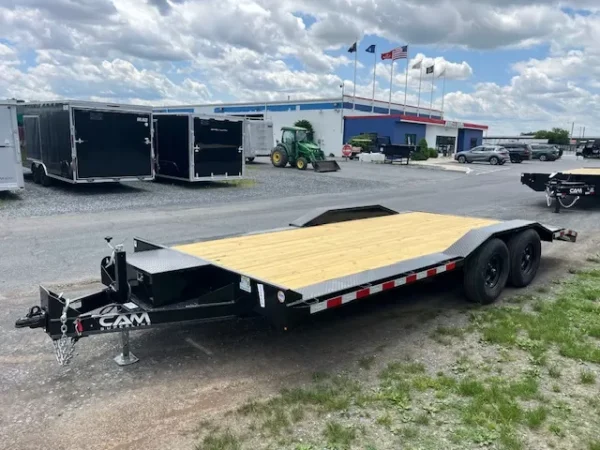 CAM Superline 7 x 18 Equipment Trailer Drive Over Fenders