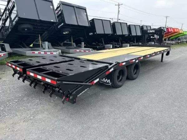 CAM Superline 8 x 25 Deckover Gooseneck Equipment Trailer
