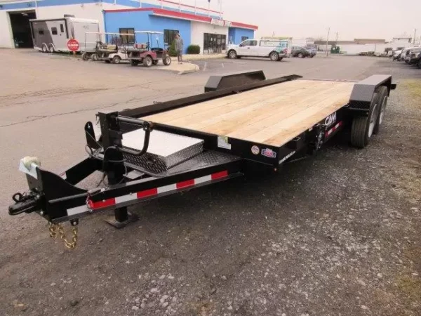 CAM Superline 7 x 20 Equipment Trailer Full Tilt Deck
