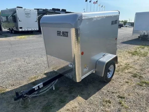 Car Mate 4 x 6 Enclosed Cargo Trailer Single Rear Door