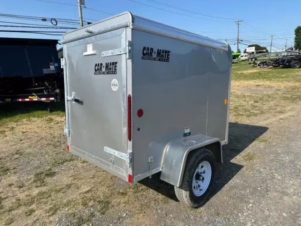 Car Mate 4 x 6 Enclosed Cargo Trailer Single Rear Door